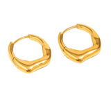 Wavy Hoop Earrings