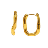 Wavy Rectangle Earrings