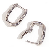 Wavy Rectangle Earrings