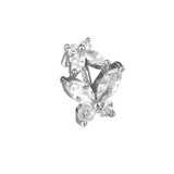 Jamila ear cuffs - Silver 1 piece