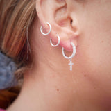 Zirco Cruz Hoops S925