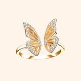 Tiny Butterfly Ring - S925 Gold
