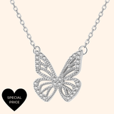 Tiny Butterfly Necklace - S925