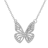 Tiny Butterfly Necklace - S925