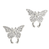 Tiny Butterfly Ear Studs - S925