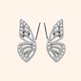 Tiny Butterfly Wings Studs - S925