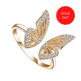 Tiny Butterfly Ring - S925
