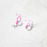 Micro Cerchi Zirco Croce S925