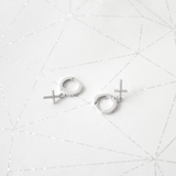 Micro Cerchi Zirco Croce S925