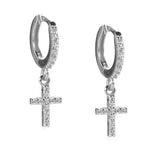 Micro Cerchi Zirco Croce S925