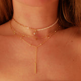 Double Dropping Stars Necklace S925