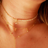 Double Dropping Stars Necklace S925