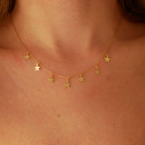 Dropping Stars Choker S925