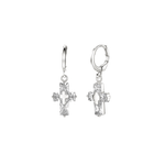Crystal Cross Earrings