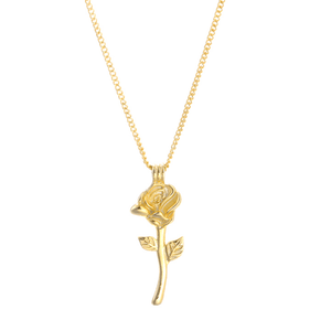 Tiny Rose Necklace - S925
