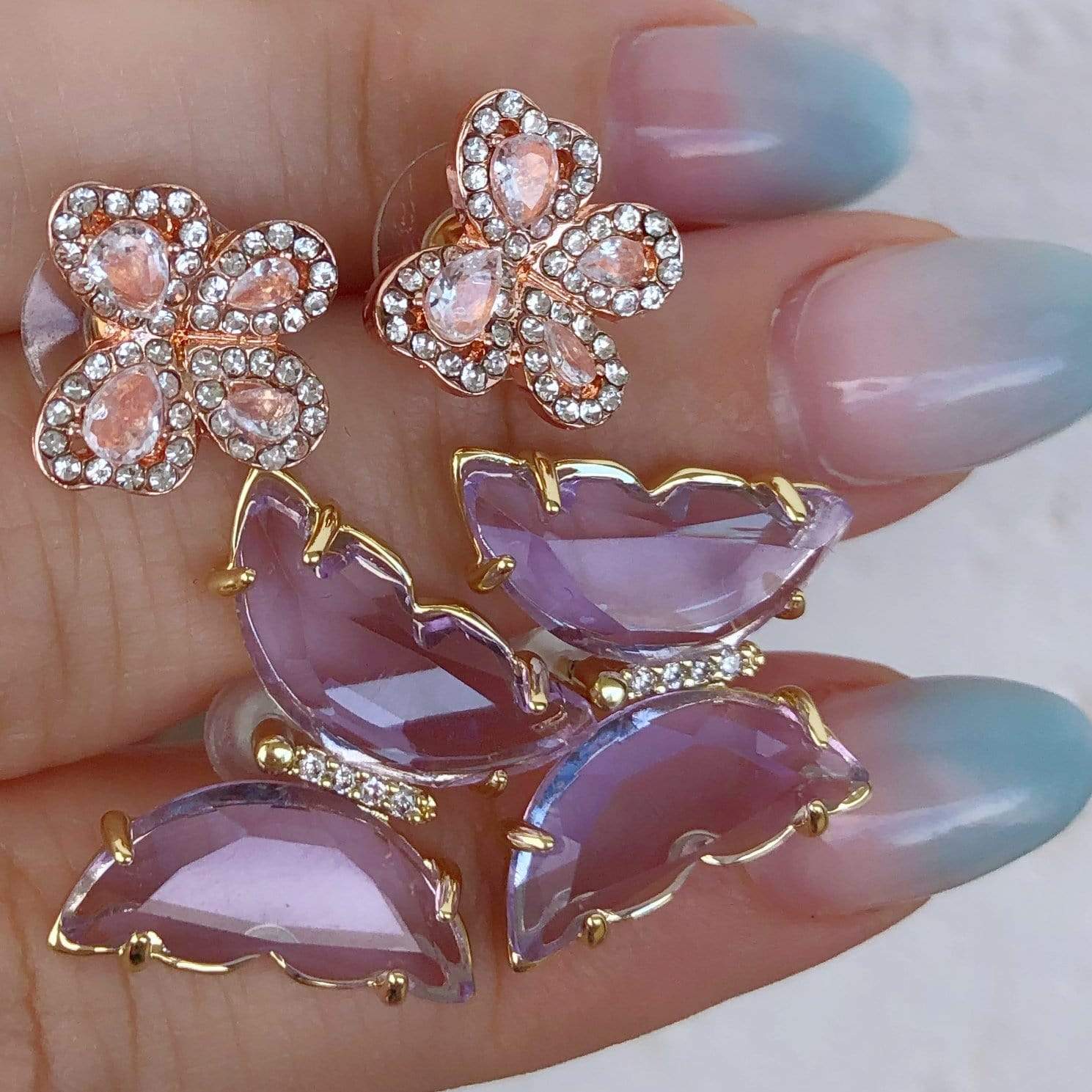Iris Butterfly Earrings