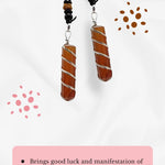 Combo Carnelian Stone Necklace + Ring