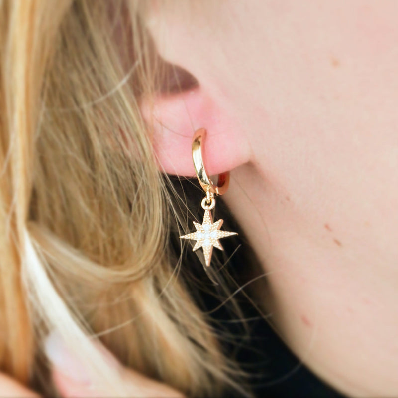 Star Moon Earrings