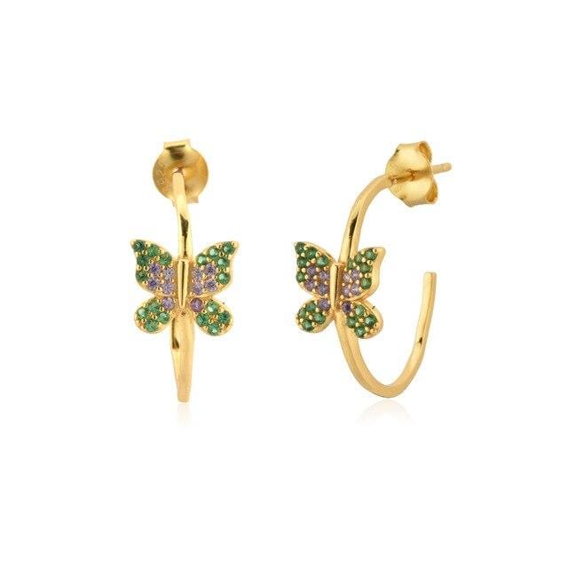 Isabelina Butterfly Hoops